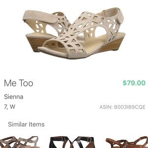 Women’s sandals size 7W. Style and comfort!